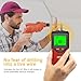 Stud Finder Wall Scanner - 5 in 1 Stud Finder Tool w/Microprocessor Chip and HD LCD Display, Stud Detector Beam Finders for the Center and Edge of Wood AC Wire Metal Studs Joist Pipe (Spicy)