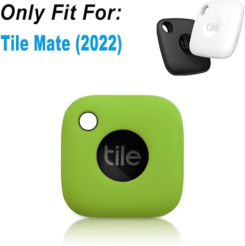 Miniatura 2 de Geiomoo Funda de silicona para Tile Mate 2024, Tile Mate 2022 Tracker, funda suave y flexible resistente a los arañazos con mosquetón (verde