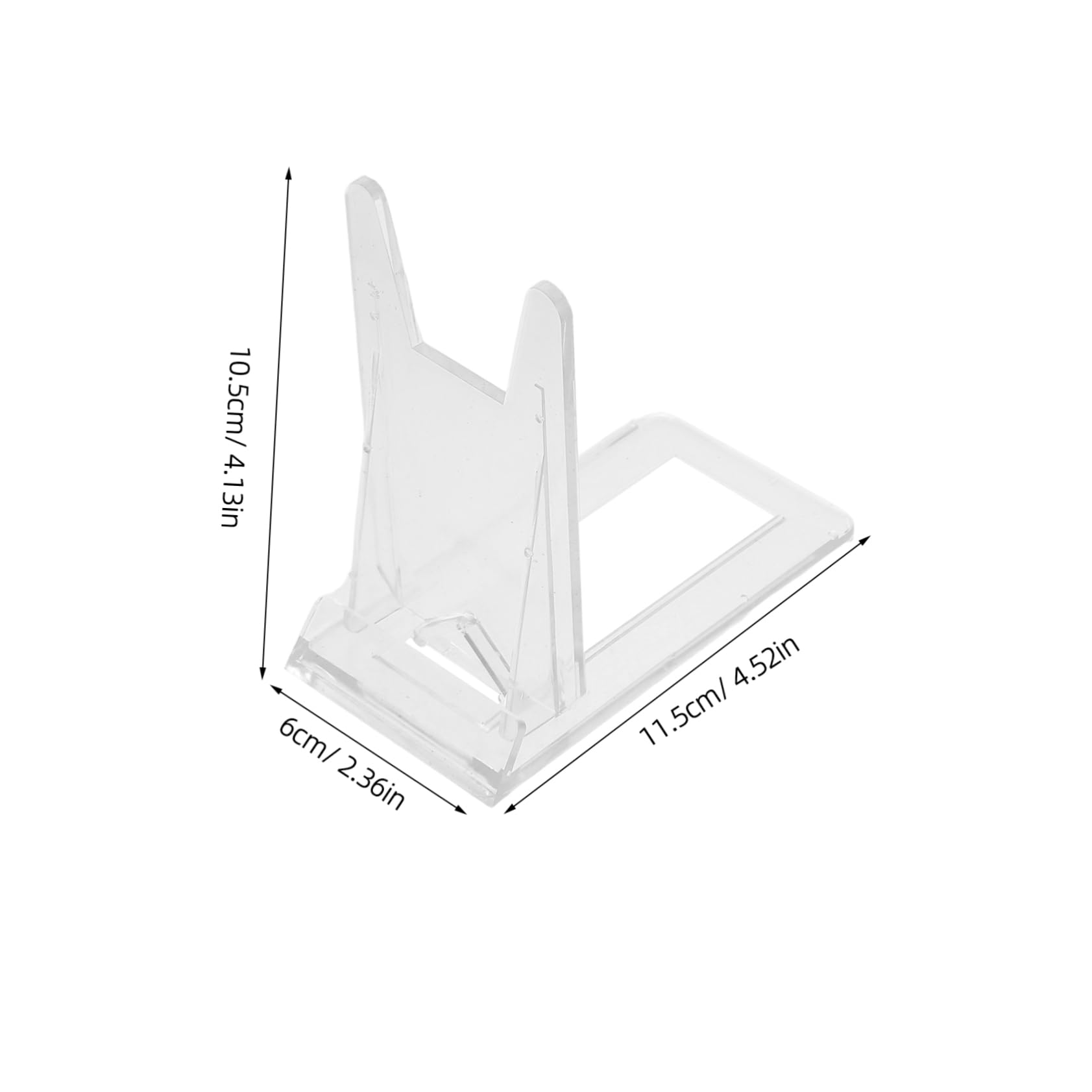 AUTSUPPL Chic Simple: 6-piece Acrylic Plate Display Stand Frame Holder for Home Office