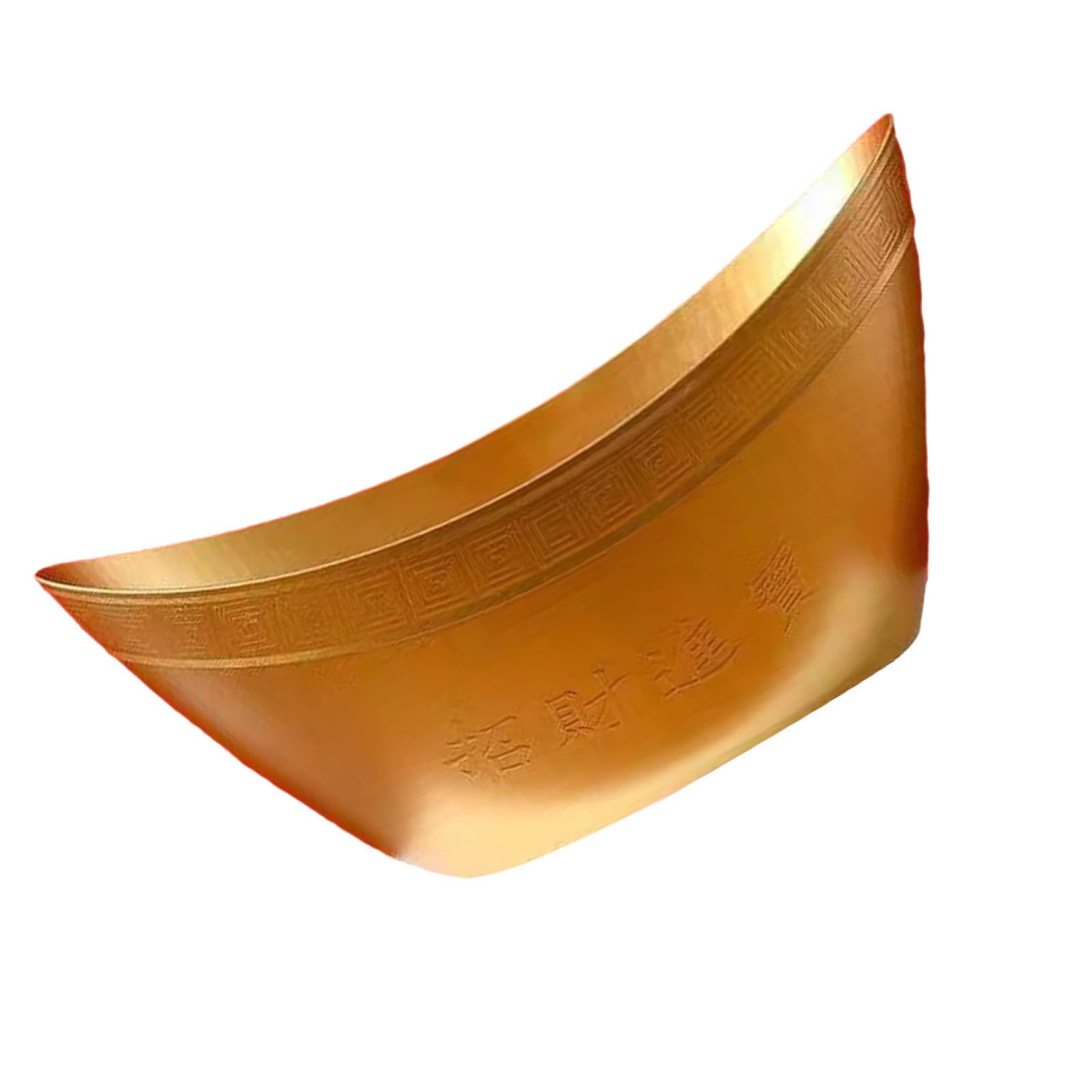 Eleganter Goldener Ingot Form Geschenkbox Eimer für Neujahrsdekoration Multifunktionaler Behälter für Blumen Früchte Süßigkeiten Kompakter Aufbewahrungskorb für Zuhause und Party