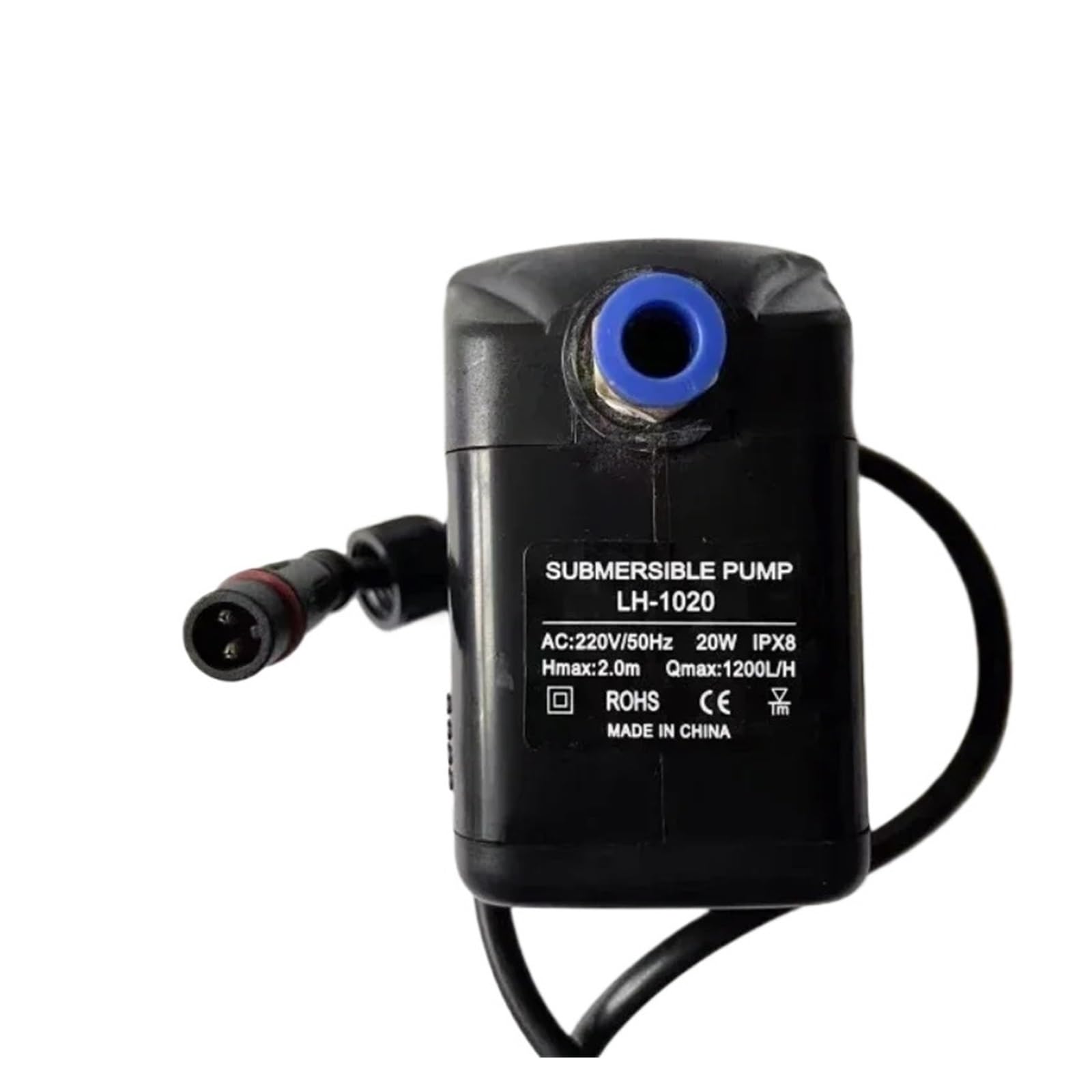 Bomba de agua sumergible especial LH-1020 con ventilador de pulverización, 20 W, IPX8
