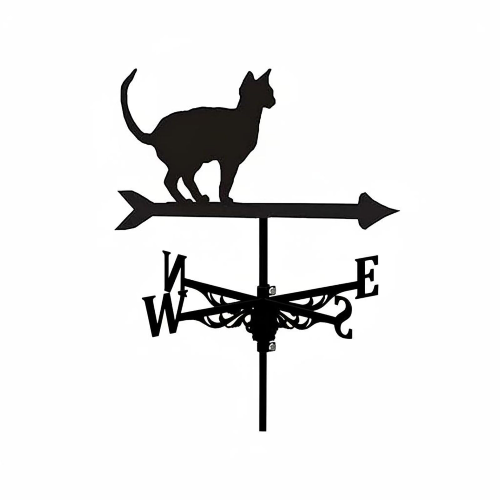 Decorative Cat Weathervane Rust Resistant Metal Wind Vane | Weathervanes-picture-27