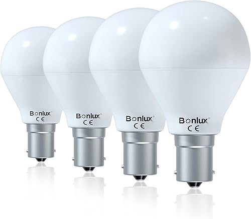 Bonlux 1156 1141 1383 20-99 12V RV Vanity Bombillas LED, 3 W BA15S de un solo contacto, base de bayoneta de repuesto para remolque, ancla marina,