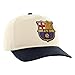 Icon Sports 2026 FC Barcelona Officially Licensed Soccer Cap - Cream Color with Color Logo