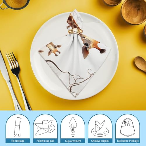 Servilletas de tela cuadradas estampadas pack 2 miniatura 7