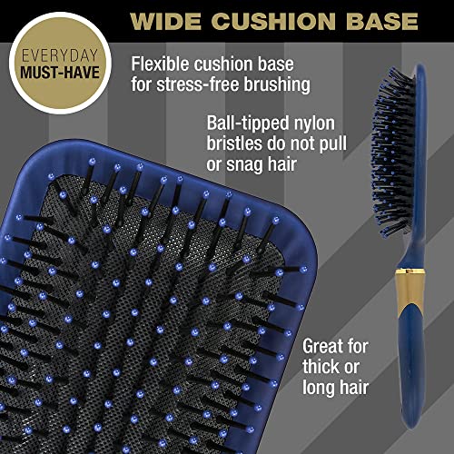Conair 77205Z Velvet Touch Hair Brush - Detangling Hair Brush - Curly Hair Brush - Hair Brushes thumb #3