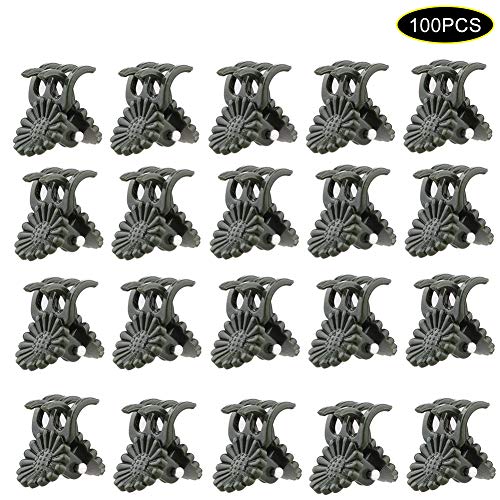 GRANDLIN 100 Clips de Soporte para Plantas de jardín con Flores de ...