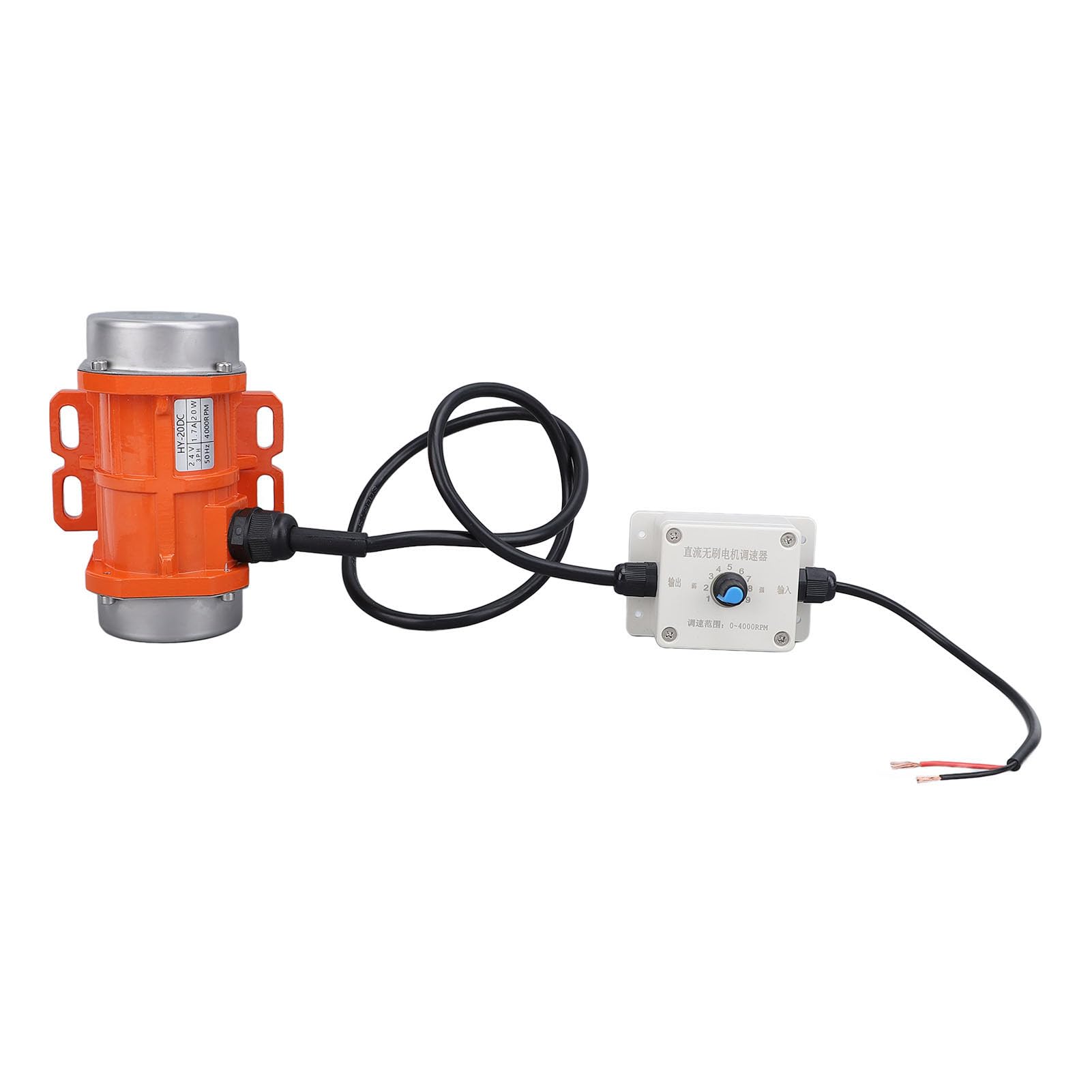 Mini Vibratore per Calcestruzzo Senza Spazzole con velocità Regolabile, Motore di Vibrazione DC24V per Apparecchiature di Verniciatura a Polvere, Dimensioni Compatte e Potenza Elevata (20 W)