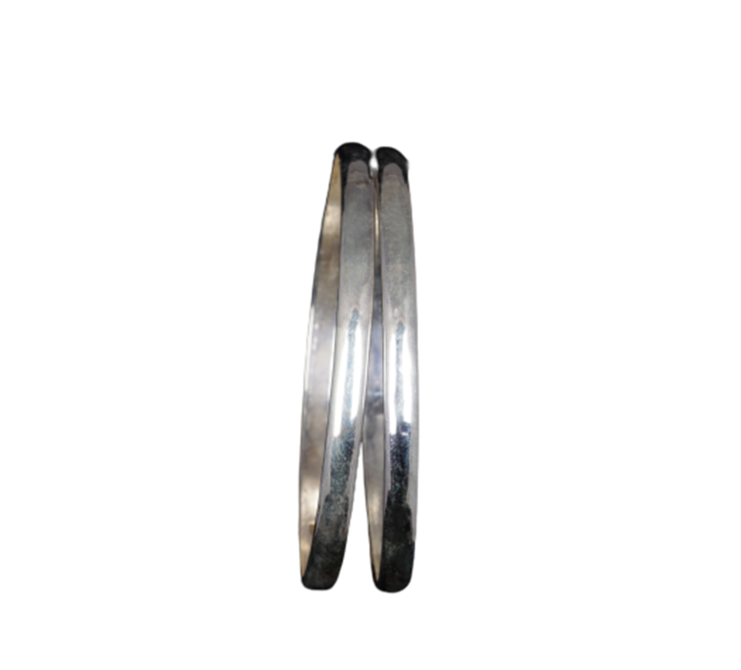 Shyle 925 Sterling Silver Bangle/Bracelet, Adya Fine Everyday Bangle,Well Stamped with 925,Traditional Silver Hand Jewellery, Handcrafted Silver Oxidized Bangle/Bracelet, Womens Accessory (26) (B0BM9BDZBV) Amazon Price History, Amazon Price Tracker