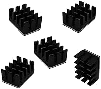 Vista 4 de Easycargo Kit de disipador térmico Raspberry Pi 4 de aluminio + cobre + 3M 8810 cinta adhesiva conductora térmica para enfriar Raspberry Pi 4 B