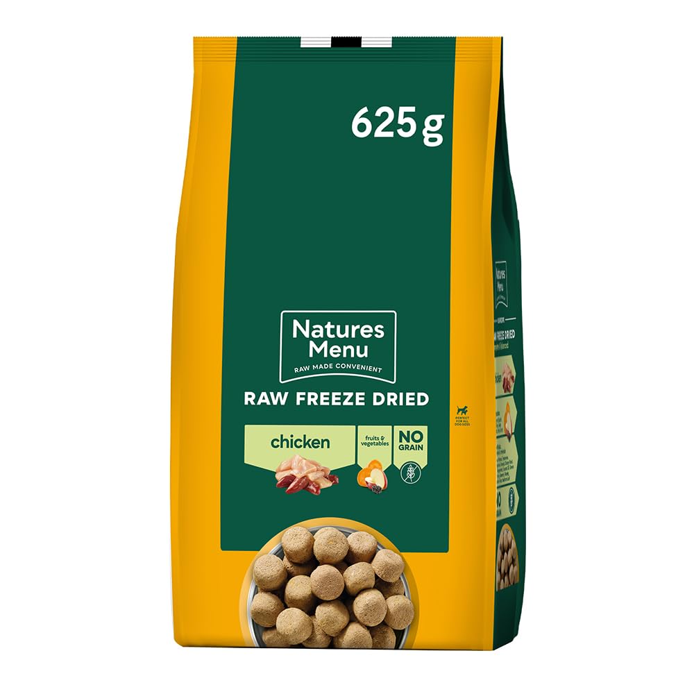 Natures Menu Freeze Dried Complete & Balanced Dog Food Nuggets - Chicken - 625gr