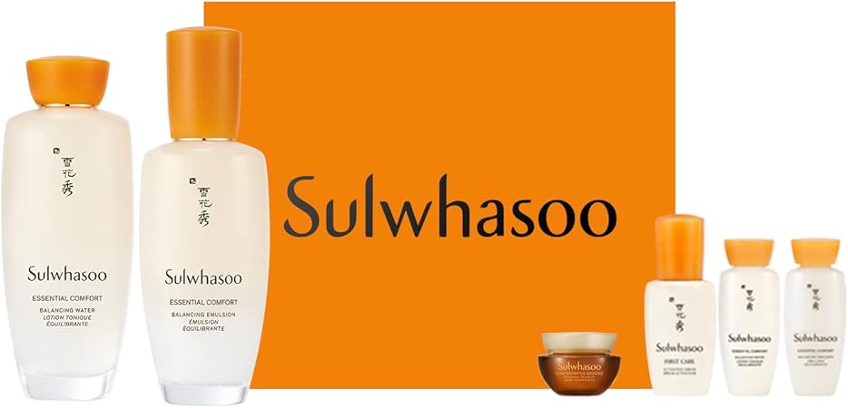 Amazon Sulwhasoo 公式 雪花秀 ソルファス スキンケア セット 滋陰 ジャウム 水 150ml 15ml 滋陰乳液125ml 15ml 滋陰生クリーム ソフト 5ml 潤燥エッセンス 8ml スキンケア フェイスケアセット 韓国コスメ 滋陰 ジャウム 2種 セット Box付き Sulwhasoo フェイス