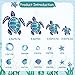 Glow in The Dark Sea Turtle Wall Decals,Under The Sea Turtle Bathroom Wall Stickers Ocean Wall Decor for Kids Baby Nursery Living Room Beach Room Decor