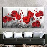 Zoom IMG-1 hyfbh fiori rossi dipinti su Zoom IMG-1 hyfbh fiori rossi dipinti su