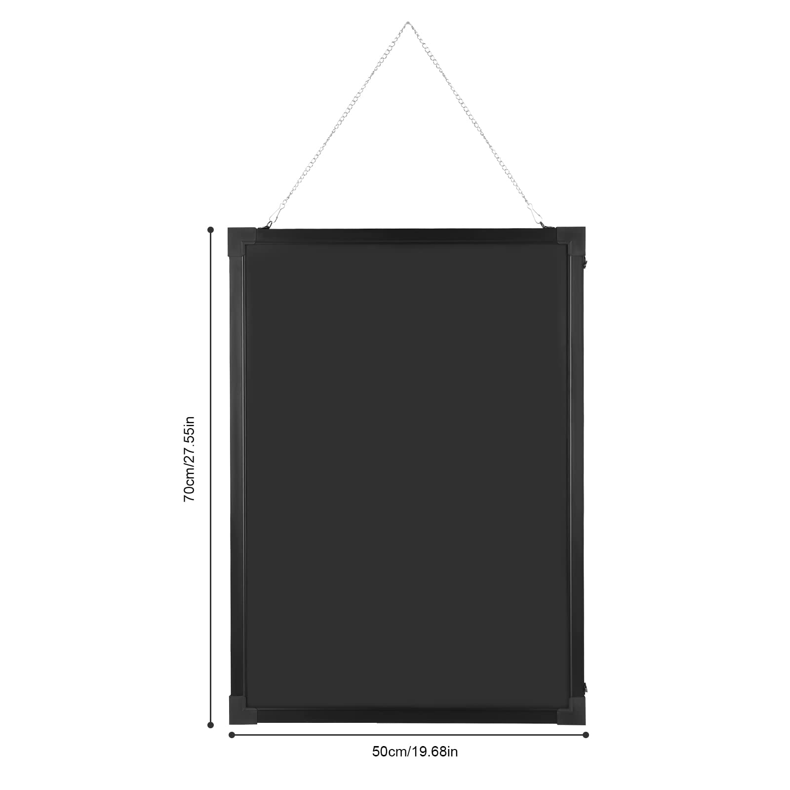 Bricolaje - Pizarra publicitaria luminosa (50 cm x 70 cm, con mando a distancia y 8 bolígrafos de neón, cartel publicitario para cafetería, bar, restaurante (sin batería)