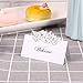 Tischkarten 100 stück Perlweiss Schmetterling Platzkarten für Hochzeiten Trauerfeiern Meetings Präsentationen 12 * 9cm