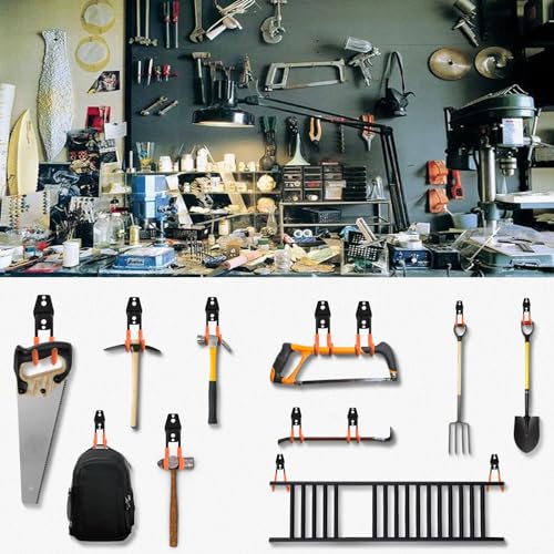 Rlipily RLI20030728 30 Pack Garage Hooks Steel Heavy Duty Garage Storage Hooks Utility Steel Wall Mount Garage Hanger&Organizer thumb #6