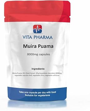 VITA PHARMA Muira Puama 8000mg 60 Capsules