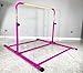 PreGymnastic Sturdy High Bar for Training 48''-71'' Heights Adujustable-No Wobble Gymnastic Bar for Kids Ages 3-14 Years, Weight Limit 400 lbs, Gymnastic Kip Bar for Boys and Girls at Home or Gym