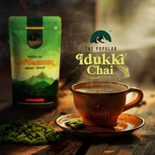 Image of Idukki Spices & Co. Green Cardamom Whole (Hari Elaichi /Ilaichi) | Bold 8mm Pods | No Artificial Colors - 500g