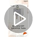 Image of Device Bas with BROWN ART SHOPPEE 2-Drawer End Side Table With Drawer&Solid Wood Legs,Bedside Table For Bedrooms,Mid-Century Modern Drawer Storage Cabinet For Bedroom&Living Room Furniture(White)