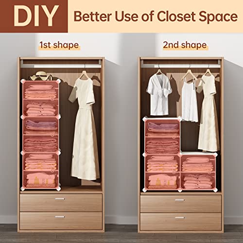 Maginels 3-Cube Storage Organizer, Stackable Cubby Shelf, Easy Assemble, Closet Organizers With Doors, Clothing Storage For Bedroom,Livingroom,White #TOP5