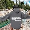 Dear Person Behind Me Graphic Hoodies for Women Uk Cosy Warm Oversized Casual Loose Hooded Coats Plus Size Long Sleeve Winter Jackets Plain Sweatshirt with (Grey, XXL) #2