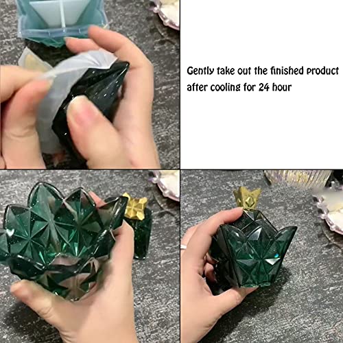 Siliconen Mallen Diy Opbergdoos Crystal Epoxy Opbergdoos Mold Crystal Epoxy Piramide Epoxy Hars Gieten Crystal Epoxy… - Afbeelding 6