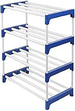 Heavy Metal Shoe Rack (4 Shelves) Foldable Open Book Shelf, Book Shelve, Shoe Rack, Shoes Storage Rack for Home Shoe Stand Shelf Big