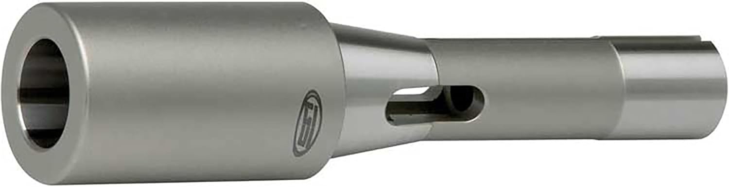 R8 MT3 Morse Taper Adapter – Precision Ground R8 to MT3 Morse Taper Reducer, 2.56" Projection, 0.94" Hole Dia, ANSI Accuracy Tooling Adapter for CNC & Milling Machines