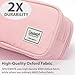SPACEMATE Pencil Case Pouch Box Bag School Supplies Girls Boys Kids, Cute Preppy Stuff Big Capacity Aesthetic Pen Organizer, Back to College Stationary, Pink, Extra Large Style, 2300ml