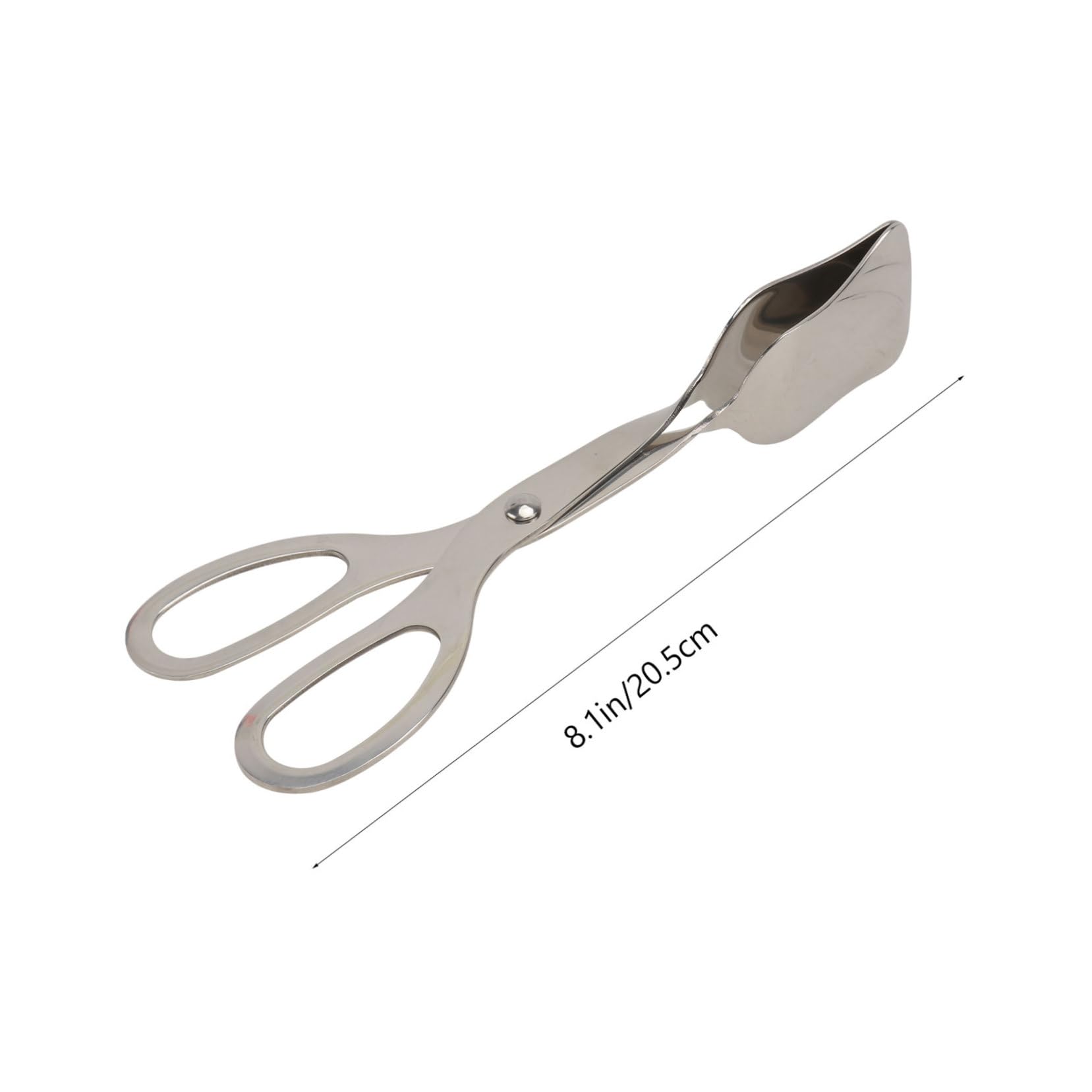 Ciieeo 1Pc Stainless Steel Food Serving Tongs Salad Clip for Buffet Bbq and Catering Events Kitchen Tool Rustproof and Comfortable Grip for Bread and Salad
