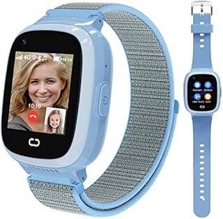PTHTECHUS® Kinder Smartwatch Telefon mit GPS 4G, Videoanruf Sprachchat Kinder Anrufen Uhr mit GPS Tracker SOS Kamera APP-Verwaltung Armband Kompatibel Android und IOS für Jungen Mädchen Geschenk