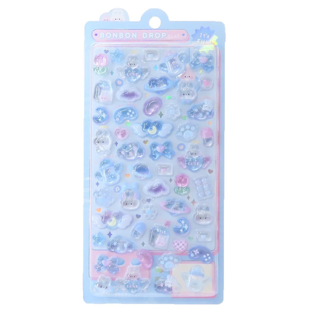 シールシート]ボンボンドロップシール/みずいろボンボン - Amazon