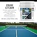 DYCO Court & Floor Anti-Slip Coating - Slip-Resistant Pavement, Cement & Concrete Paint for Pickleball, Tennis & Basketball Courts, Exceeds ADA Standards for Safety Areas (Space Blue, 5 Gallons)