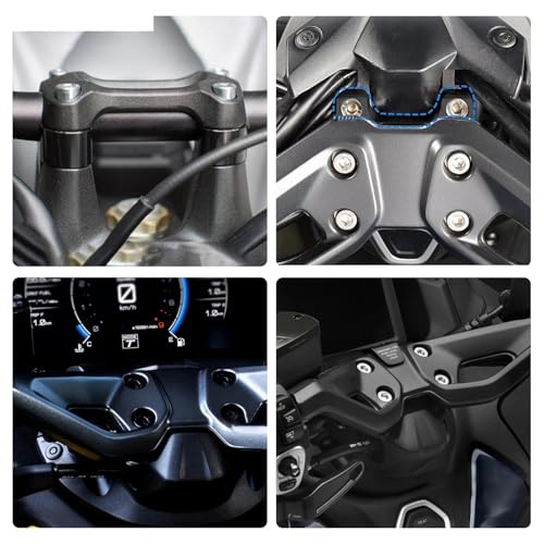 Elevadores de manillar de motocicleta para viajar cómodo en TMAX 560 2023 7