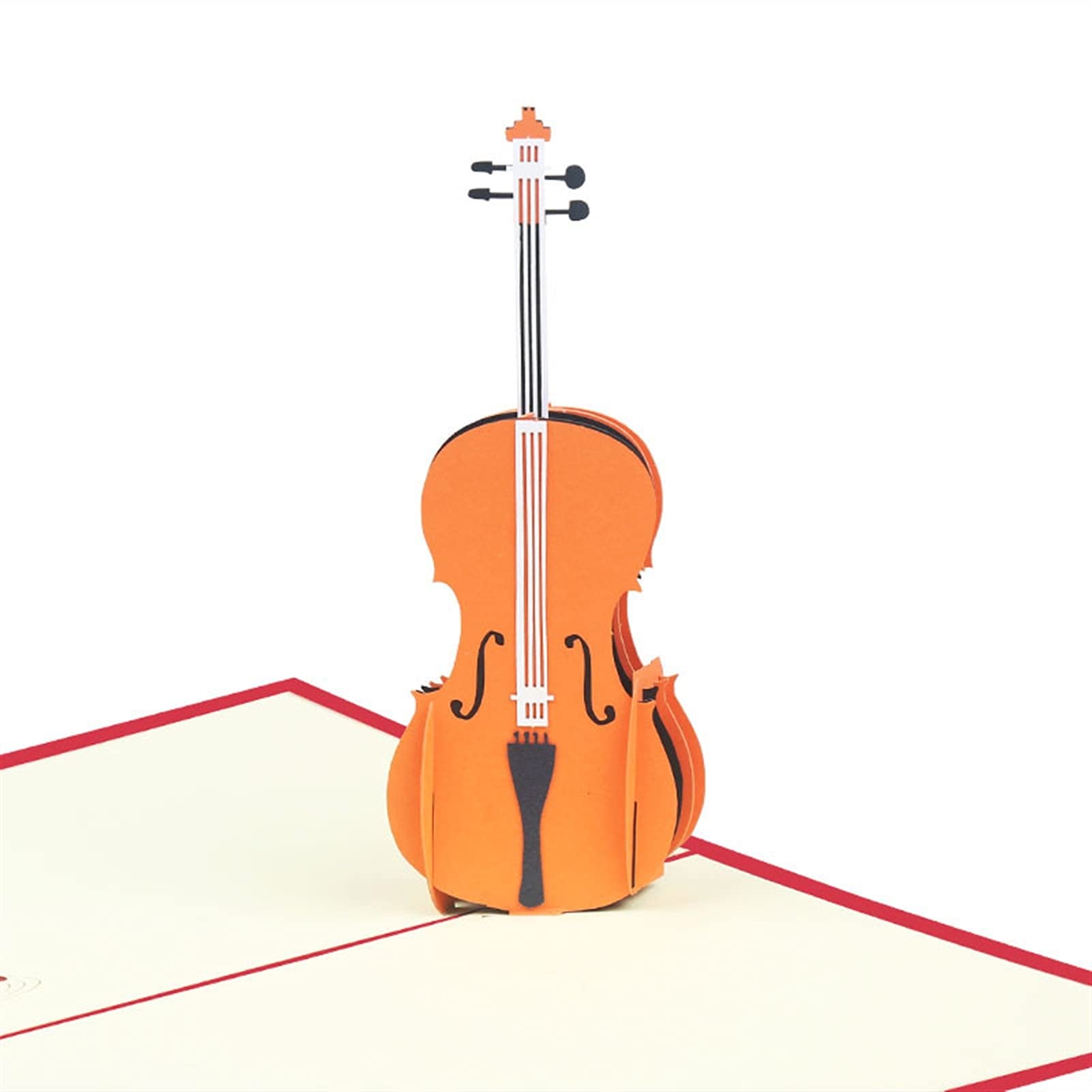 Karty okolicznościowe festiwal błogosławieństwo 3D ręcznie robione instrumenty muzyczne skrzypce papier zaproszenie kartki pocztowa kartka urodzinowa przyjęcie kreatywny prezent 10 szt. kart podarunkowych