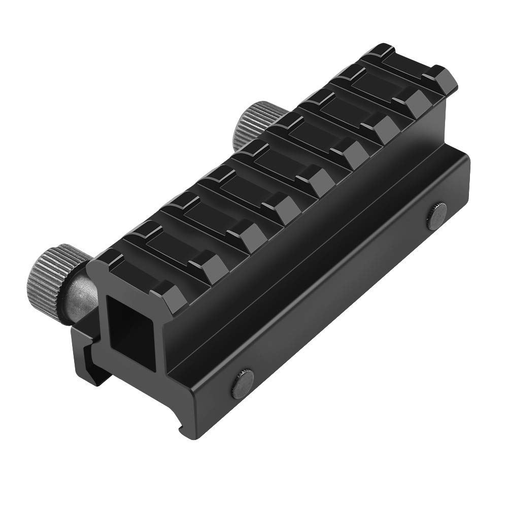 Rifle Optics Riser Adjustable Monitor Riser 1 Inch High-Profile Picatinny Riser Mount ...