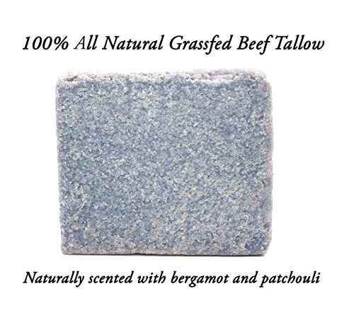EST'D 2004 HC Meadow Bloom Tallow Bar Soap - Sea Salt & Patchouli 2 Pack - Made with All Natural 100% Grass Fed Tallow Handmade Soap Bar - Great for Face or Body Soap image 5