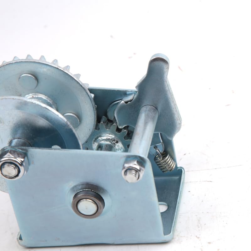 Paranco Elettrico, Verricello manuale, mini verricello a mano con gancio senza fili da 500 libbre for auto, lavori di bricolage, movimentazione merci, sollevamento officine produzione(5M Cable)