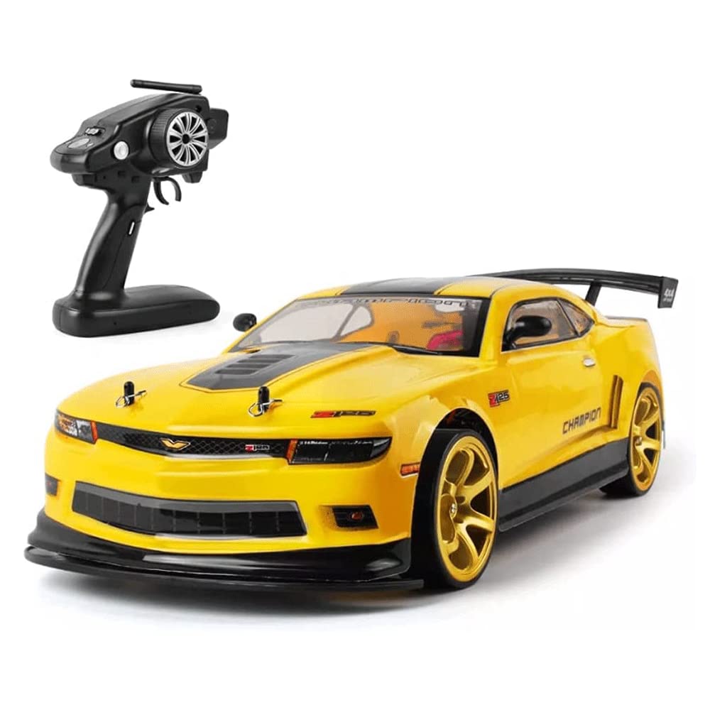WOLWES Veicolo RC Auto da corsa RC ad alta velocità da 70 km/h 2,4 GHZ, camion giocattolo elettrico Auto da corsa sportiva RC, durata della batteria di 40 minuti con doppie batterie 4WD RC Buggy, rega