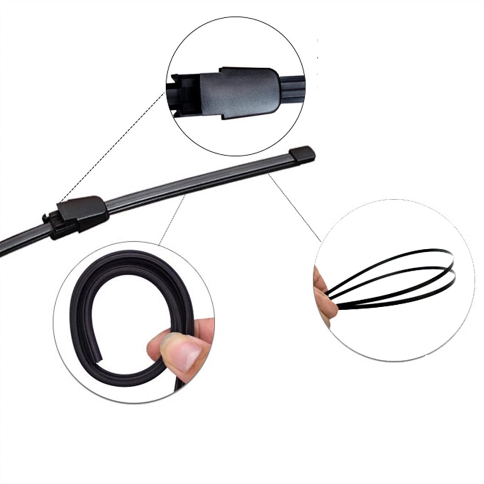 Juego De Escobillas Limpiaparabrisas Delanteras Y Traseras De 24 "+ 19" + 13 "para Parabrisas De Coche Ventana Cepillos De Lluvia Para VW Para Golf 5 2005-2009 Parabrisas