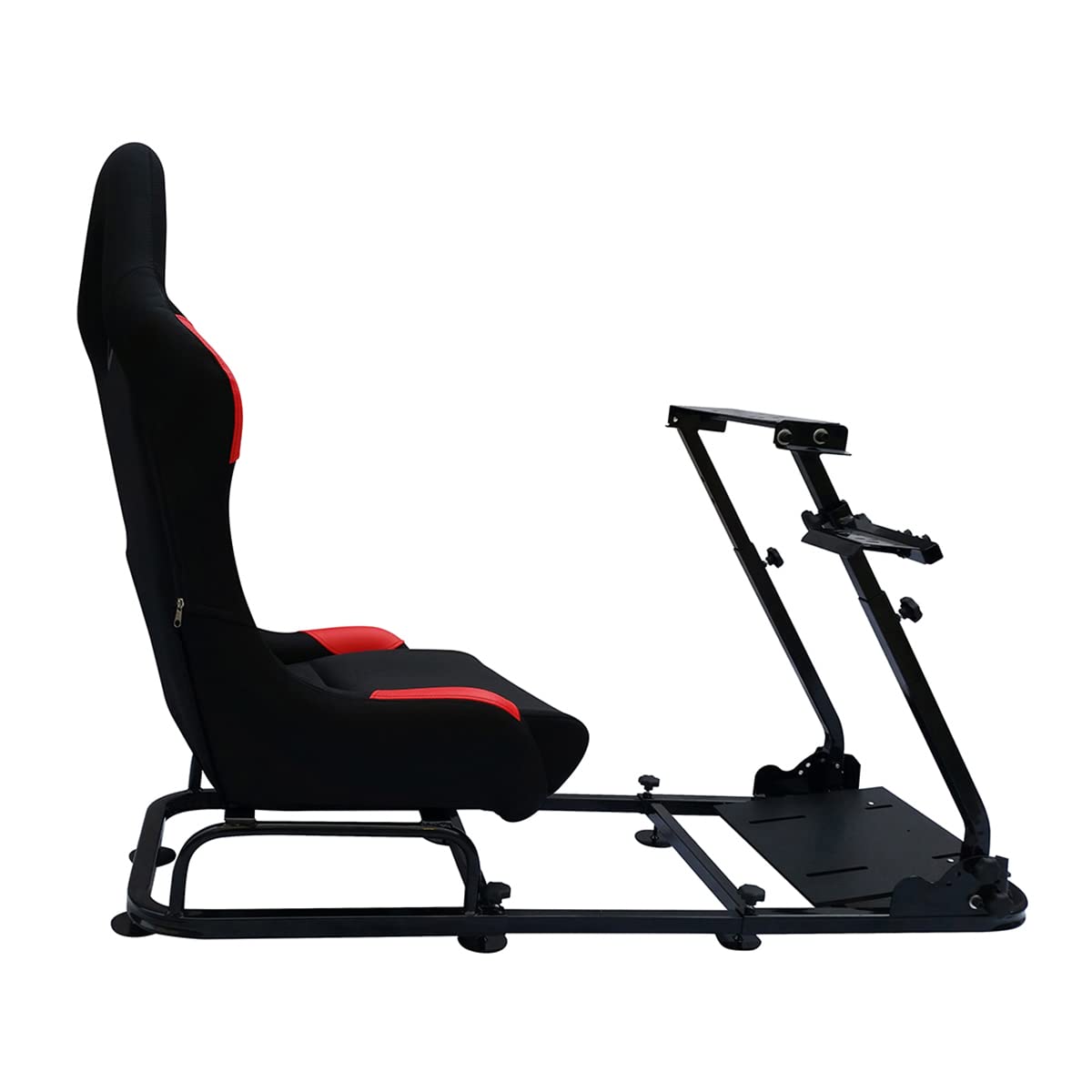 Sedia da gioco per pc e console di gioco, colore: nero e rosso