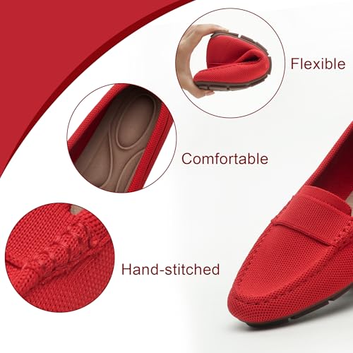 Image of feabtonbd Loafers for Women Comfortable Breathable ShoeCasual Slip On Womens Driving Flats Shoes