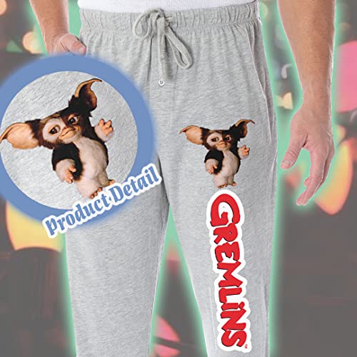 Gremlins Men's Gizmo And Classic Movie Script Logo Loungewear Sleep Bottoms Pajama Pants3