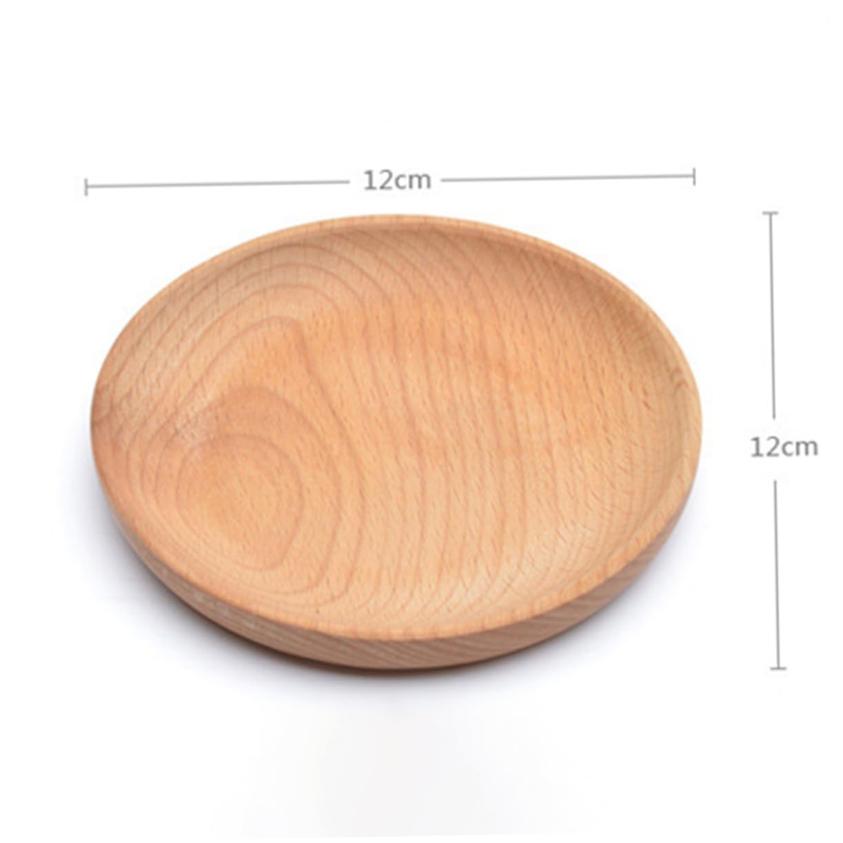 HOLIDYOYO 3pcs Vinegar Bowl Kitchen Accessories for Home Mini Condiment Bowls Red Sugar Bowl with Lid Galvanized Serving Trays Dipping Sauce Plates Wood Dip Dish Wood Plate for Sauce Wooden