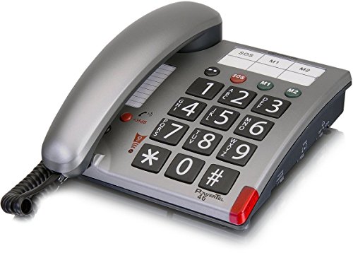 amplicomms PowerTel 46 Identificador de Llamadas Gris - Teléfono (Identificador de Llamadas, Gris) Cover