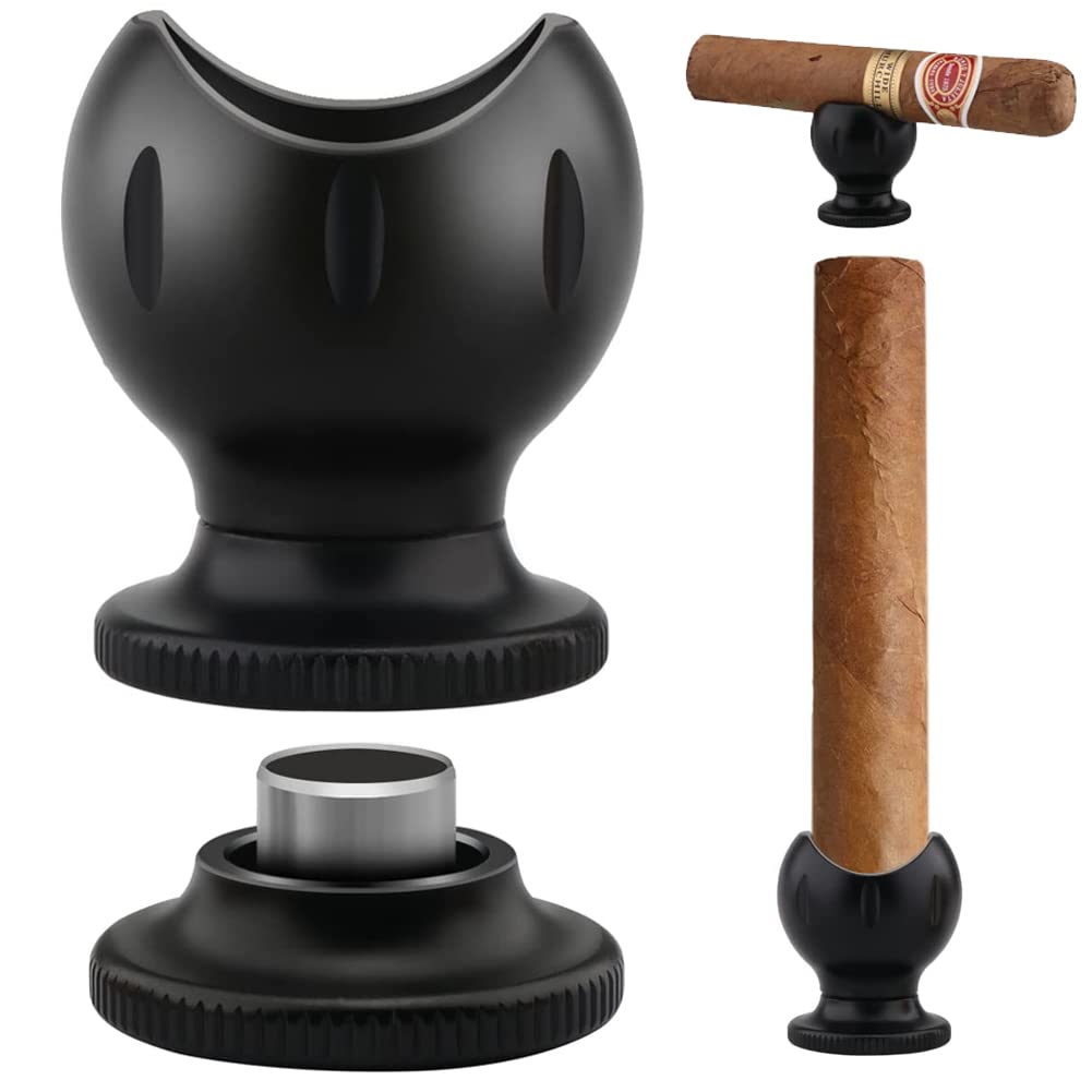 Amazon.com: TISFA Cigar Stand with Cigar Punch, Portable and Compact Cigar  Holder, 2 in 1 Cigar Rest for Travel Outdoor Indoor (Black) : Health &  Household