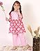 Superminis Baby Girls Cotton Printed Kurti With Gota Work And Straight Palazzo (3-4 Years, Pink)