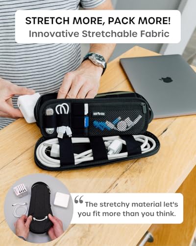 Electronics Travel Organizer for Charger & Laptop Accessories | Small Cable Bag Organiser for Tech Gadgets & Travel Essentials | Tech Pouch & Power Bank Case for Camera Accessories (Camo) - Image 6